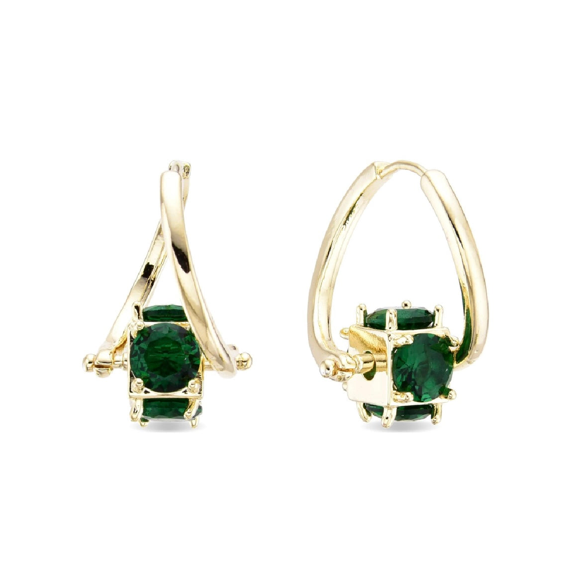 Green zirconia Earrings