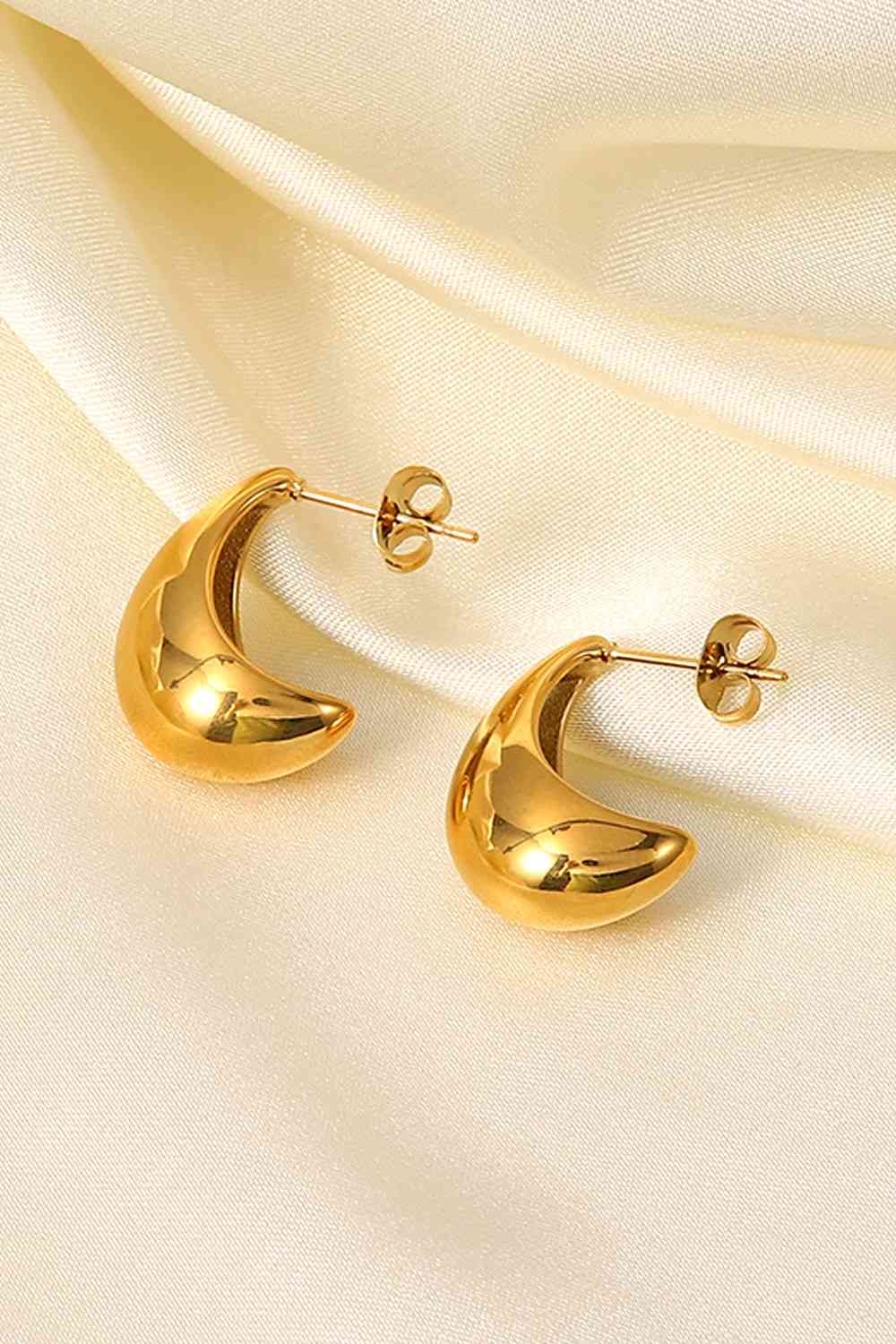 Stainless Steel C-Hoop Earrings